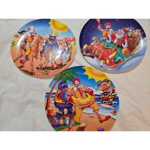 McDonald's - Ronald McDonald Plates - Set of 3
